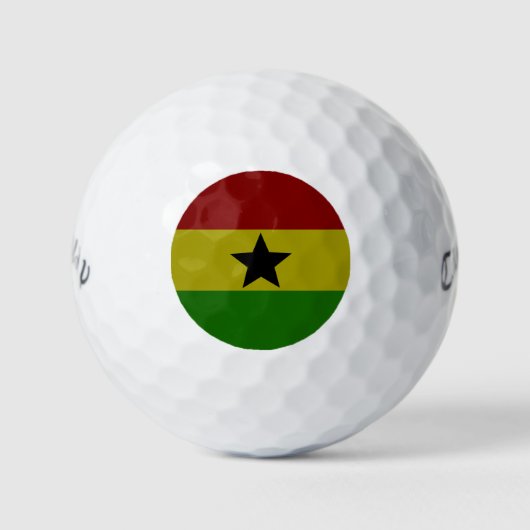 Ghana vlag golfballen (Voorkant)