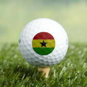 Ghana vlag golfballen (Insitu Shirt)