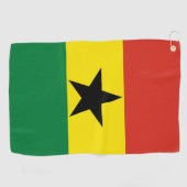 Ghana vlag golfhanddoek (Horizontaal)