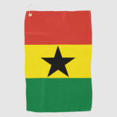 Ghana vlag golfhanddoek (Voorkant)
