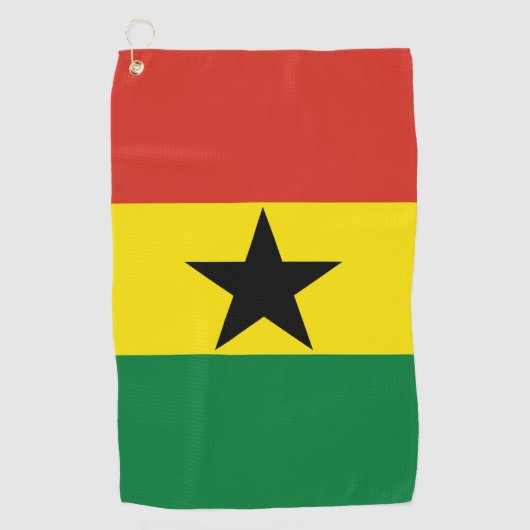 Ghana vlag golfhanddoek (Voorkant)