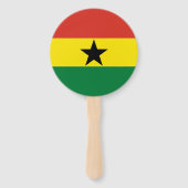 Ghana vlag handwaaier (Achterkant)
