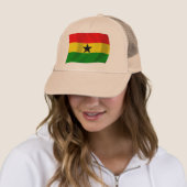 Ghana Vlag Hoed Trucker Pet (In situ)