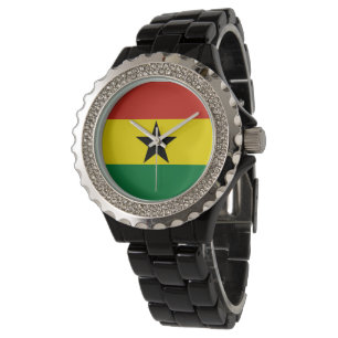 Ghana vlag horloge