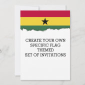 Ghana vlag kaart (Voorkant)