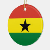 Ghana vlag keramisch ornament (Links)