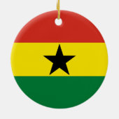 Ghana vlag keramisch ornament (Achterkant)