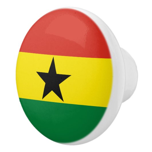 Ghana vlag keramische knop (Rechts)