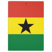 Ghana vlag klembord (Achterkant)