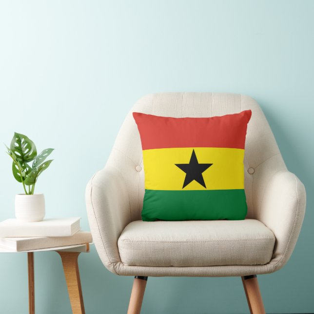 Ghana vlag kussen (Stoel)