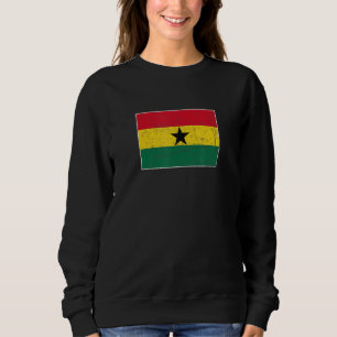 Ghana vlag met  Ghanese nationale kleuren Trui