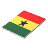 Ghana vlag notitieblok (Linkerzijde)