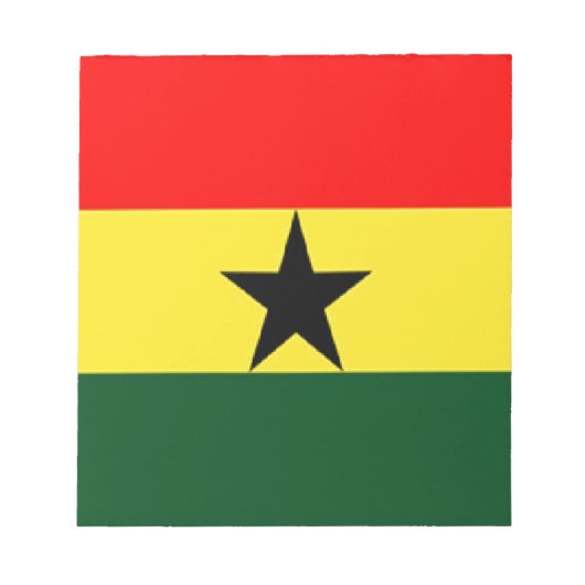 Ghana vlag notitieblok (Voorkant)