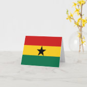 Ghana Vlag Notitiekaart (Gele Bloem)