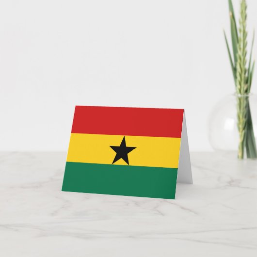Ghana Vlag Notitiekaart (Voorkant)