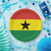 Ghana vlag papieren bordje (Feest)