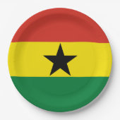 Ghana vlag papieren bordje (Voorkant)