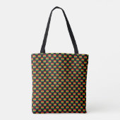 Ghana vlag patroon geruit tote bag (Achterkant)