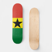 Ghana vlag persoonlijk skateboard (Voorkant)