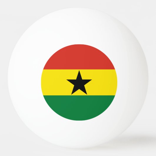 Ghana vlag pingpongbal (Voorkant)