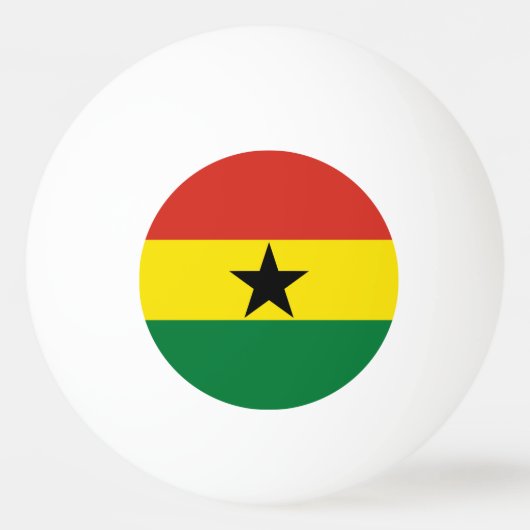 Ghana vlag pingpongbal (Achterkant)