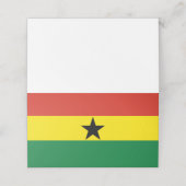 Ghana vlag plaatskaartje (Buitenkant ongevouwen)