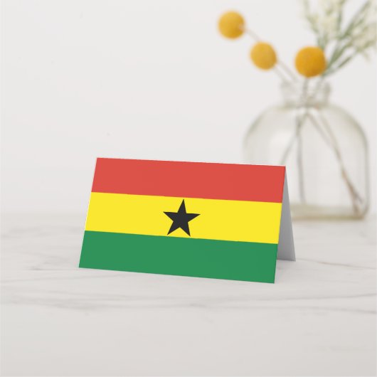 Ghana vlag plaatskaartje (Voorkant)