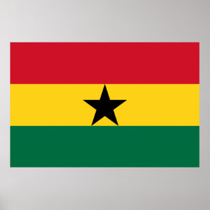 Ghana vlag Poster