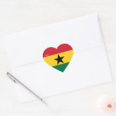 Ghana Vlag Prachtig Patriottisch Hart Sticker (Envelop)