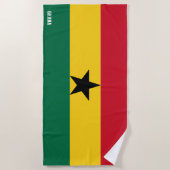 Ghana Vlag Prachtig Patriottisch Strandlaken (Voorkant)