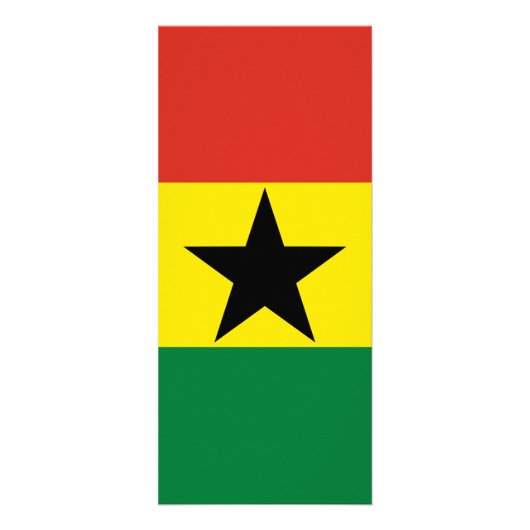 Ghana vlag reclamekaart (Voorkant)