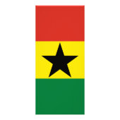 Ghana vlag reclamekaart (Achterkant)