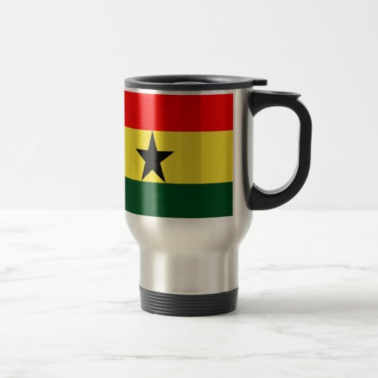 Ghana vlag reisbeker (Rechts)