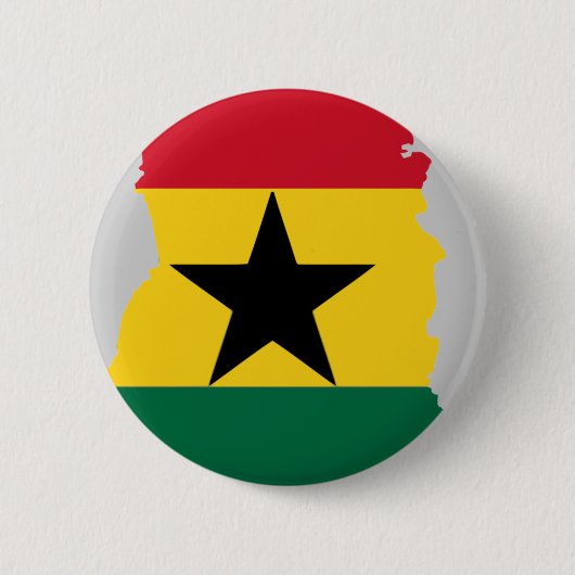 Ghana vlag ronde button 5,7 cm (Voorkant)