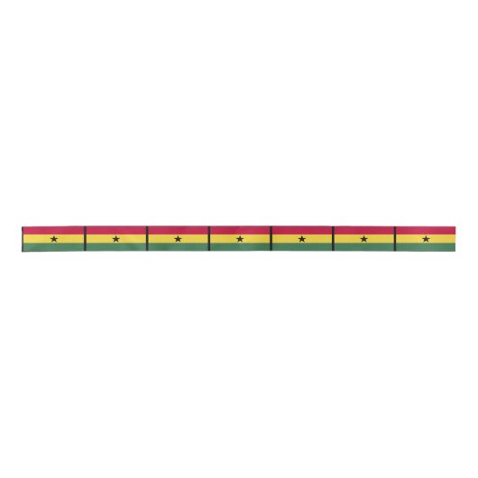 Ghana vlag satijnen lint (Voorkant)