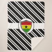 Ghana vlag sherpa deken (Voorkant)