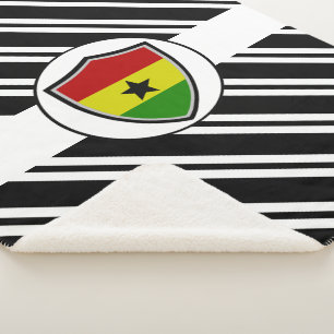 Ghana vlag sherpa deken