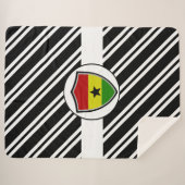 Ghana vlag sherpa deken (Voorkant (horizontaal))