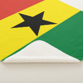 Ghana vlag sherpa deken (3/4)