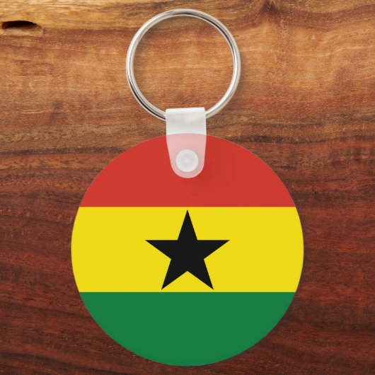 Ghana vlag sleutelhanger (Voorkant)