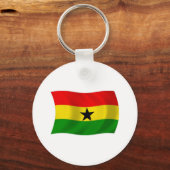 Ghana Vlag Sleutelhanger (Voorkant)