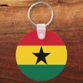 Ghana Vlag  Sleutelhanger (Achterkant)