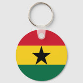 Ghana Vlag  Sleutelhanger (Achterkant)