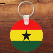 Ghana vlag sleutelhanger (Voorkant)