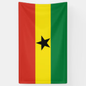 Ghana vlag spandoek (Verticaal)