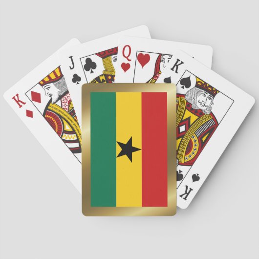 Ghana Vlag Speelkaarten (Achterkant)