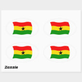 Ghana Vlag Sticker (Vel)