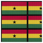 Ghana vlag stof (Close Up)