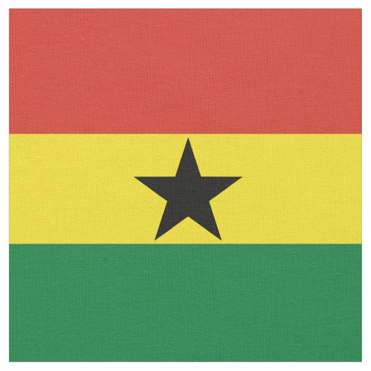 Ghana vlag stof (Close Up)