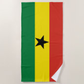 Ghana vlag strandlaken (Voorkant)